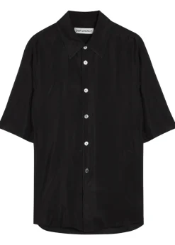 Beyond brushed satin shirt