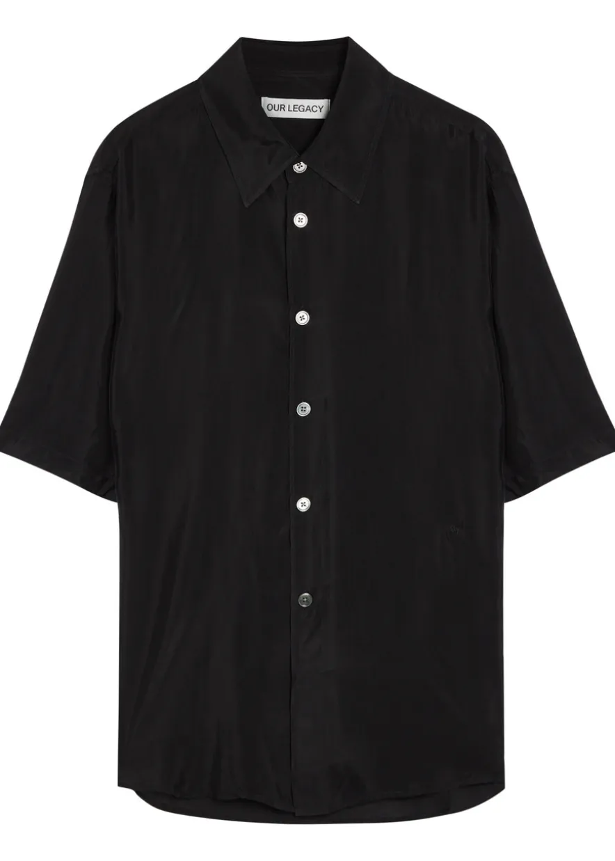 Beyond brushed satin shirt