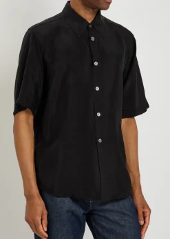 Beyond brushed satin shirt