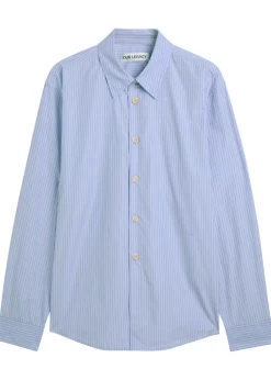 Beyond pinstriped cotton-poplin shirt