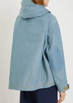 Beziers waterproof hooded denim jacket