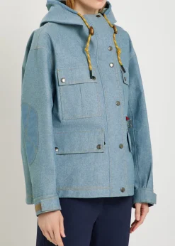 Beziers waterproof hooded denim jacket