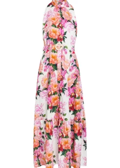 Biba floral-print belted cotton maxi dress