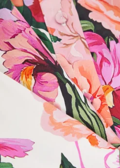 Biba floral-print belted cotton maxi dress