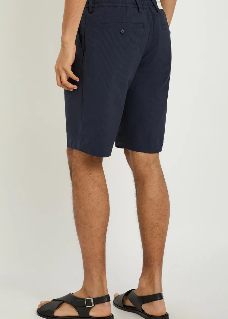 Billie striped seersucker swim shorts