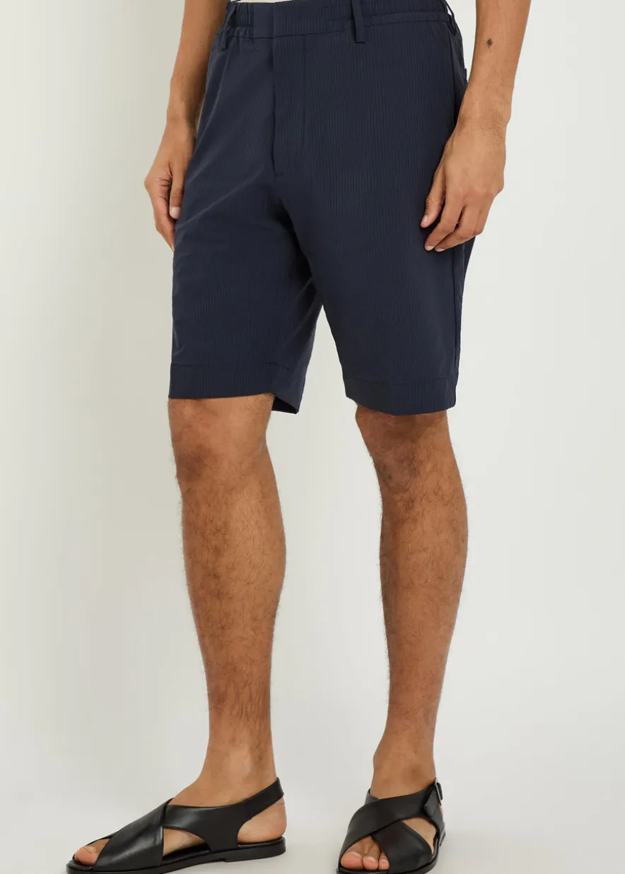 Billie striped seersucker swim shorts