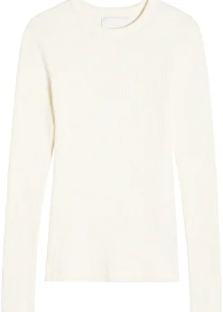 Bina ribbed stretch-jersey top
