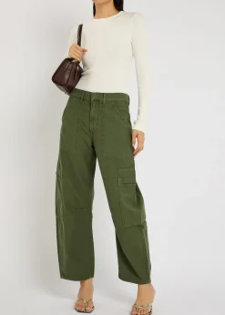 Bina ribbed stretch-jersey top