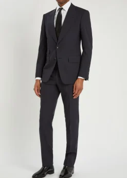 Bistretch Shelton wool-blend evening suit