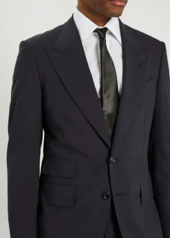 Bistretch Shelton wool-blend evening suit