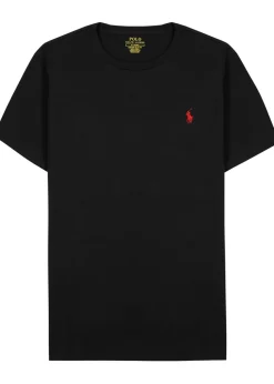 Black cotton T-shirt