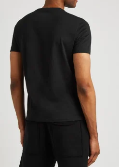 Black cotton T-shirt