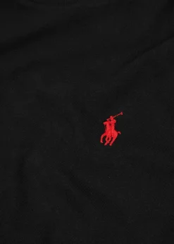 Black cotton T-shirt