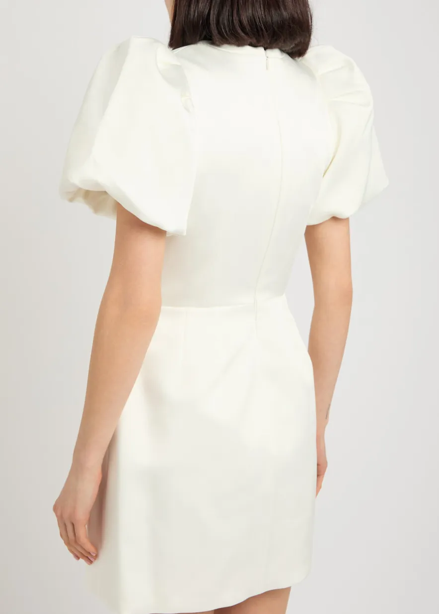 Blaise crystal-embellished satin-twill mini dress