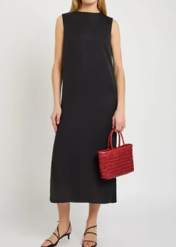 Blake cowl-back lyocell midi dress