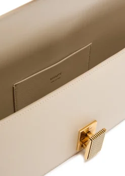 Blake leather clutch