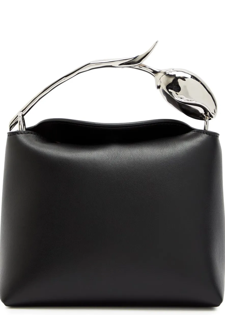 Bloom mini leather top handle bag
