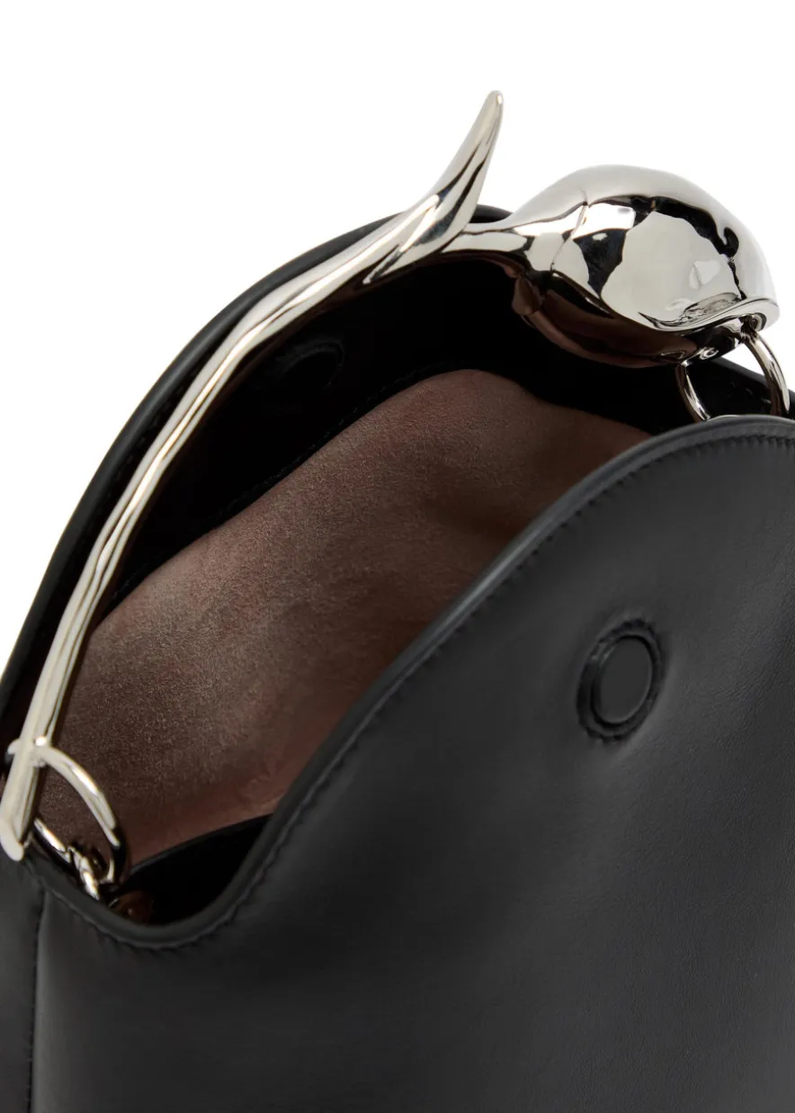 Bloom mini leather top handle bag