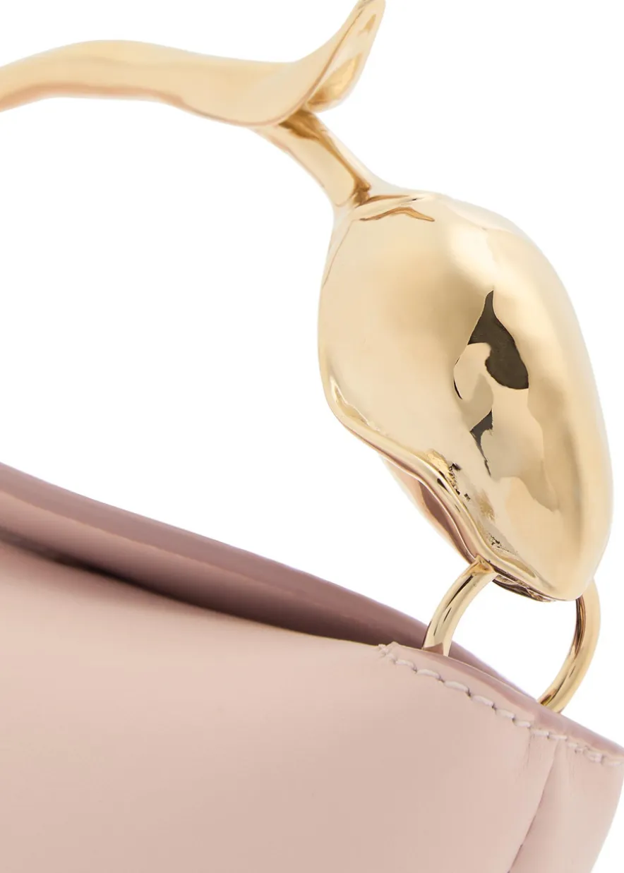Bloom mini leather top handle bag