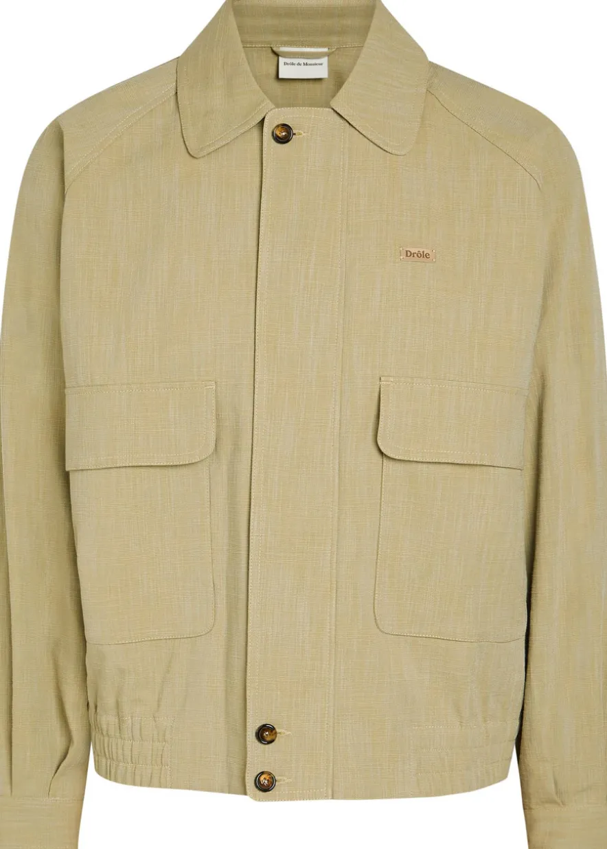 Blouson Raglan canvas jacket