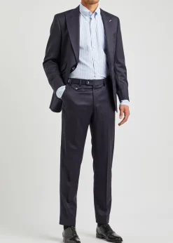 Blue striped cotton Oxford shirt