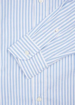 Blue striped cotton Oxford shirt