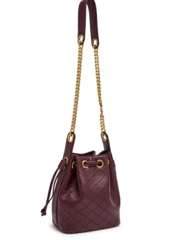 Bo chain quilted leather bucket bag