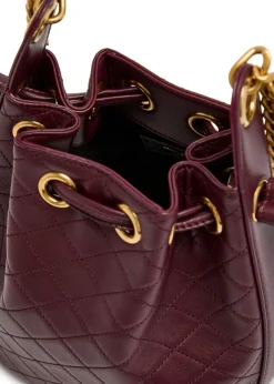 Bo chain quilted leather bucket bag
