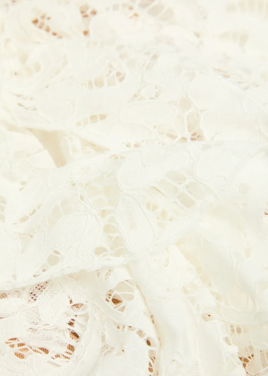 Bodita appliquéd guipure lace mini dress
