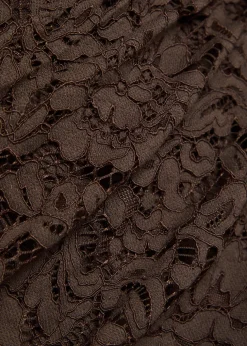 Bodita rose-appliquéd guipure lace mini dress