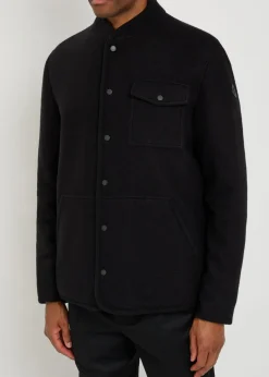 Boiled wool overshirt