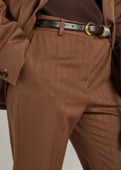 Bootcut wool trousers