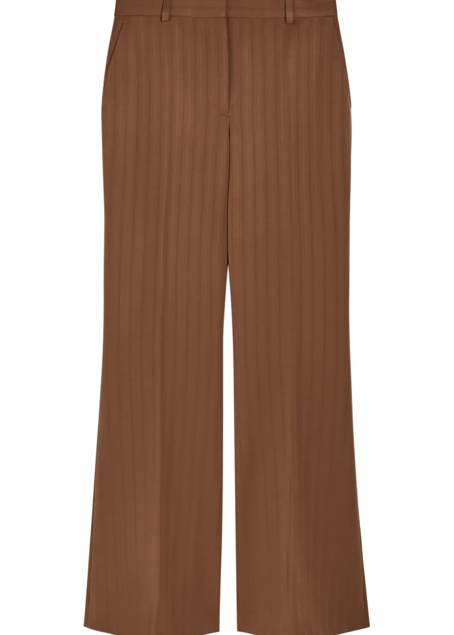 Bootcut wool trousers