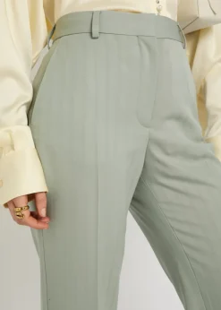 Bootcut wool trousers