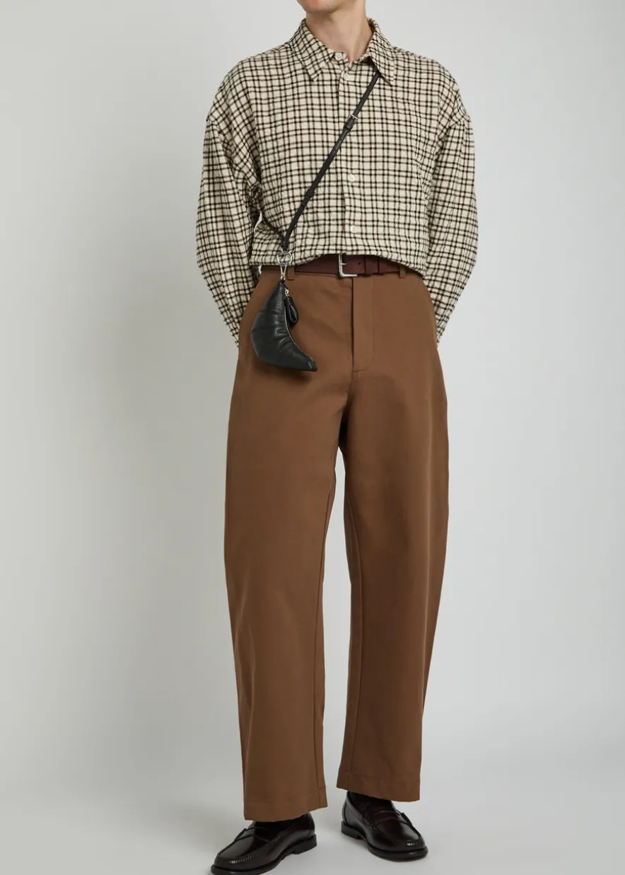 Bosworth curved-leg cotton trousers