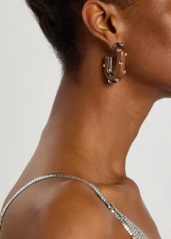 Boucle D' Oreill studded wood earrings