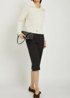 Bourgeois bobble-knit wool-blend cardigan