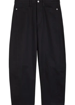 Bow Crop barrel-leg jeans