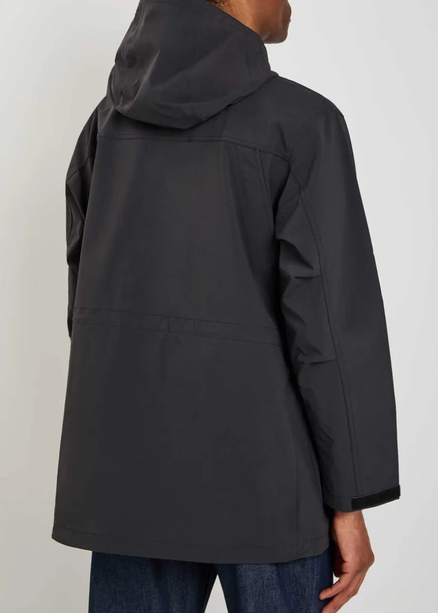 Bowden hooded water-repellent jacket