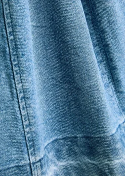 Bowen panelled stretch-denim midi dress