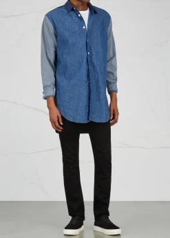 Bowery black slim-leg jeans