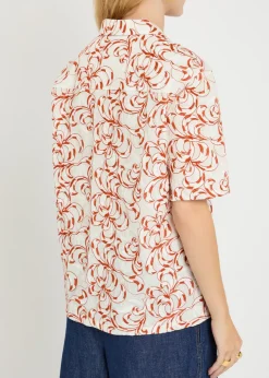 Bowling embroidered woven shirt