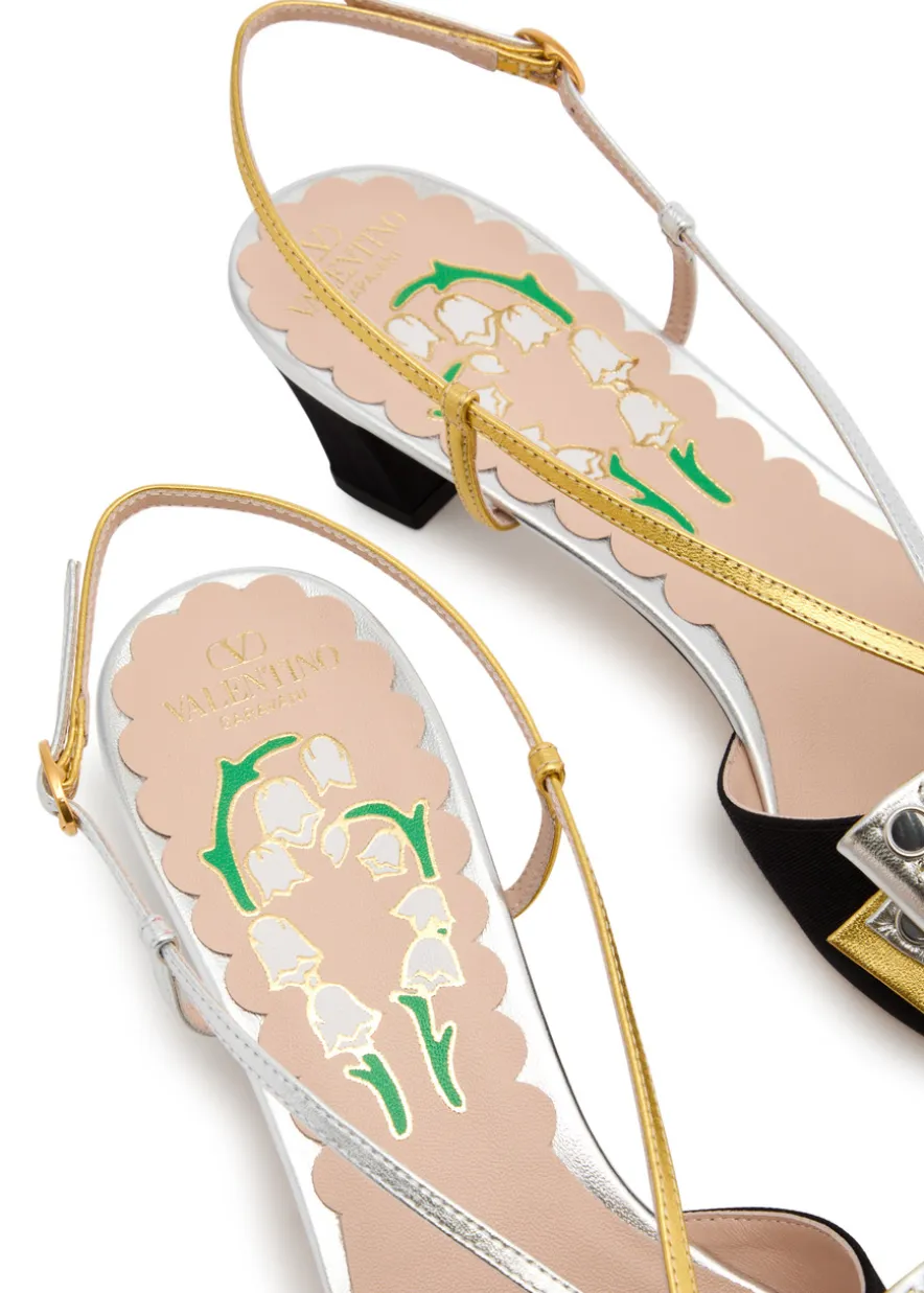 Bowow 45 embellished moiré pumps