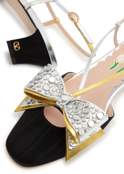 Bowow 45 embellished moiré pumps
