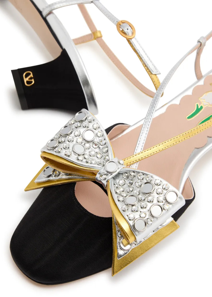 Bowow 45 embellished moiré pumps