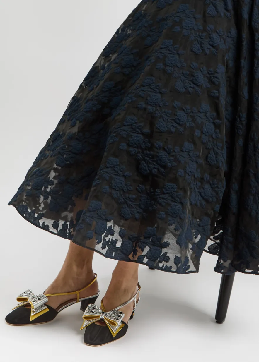 Bowow 45 embellished moiré pumps