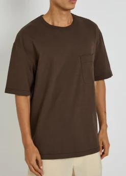 Boxy cotton and linen-blend T-shirt