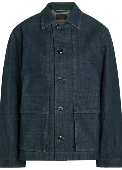 Boxy denim overshirt