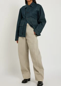Boxy denim overshirt