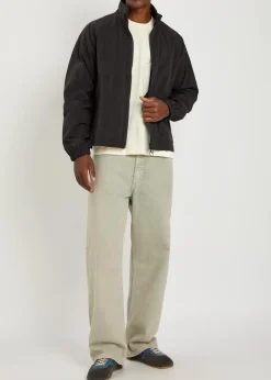 Boxy nylon track jacket